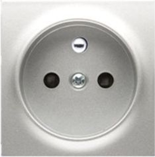 Picture of Kontakt-Simon Pokrywa gniazda pojedynczego z przesonami srebrny (DGZ1ZP/43)