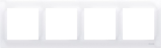 Picture of Kontakt-Simon Ramka 4-krotna 54 Premium do puszek karton-gips biay (DRK4/11)