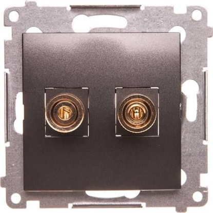 Attēls no Kontakt-Simon Simon 54 Premium Gniazdo gonikowe pojedyncze do 6 mm2, antracyt DGL2.01/48 (WMDG-010002-048)