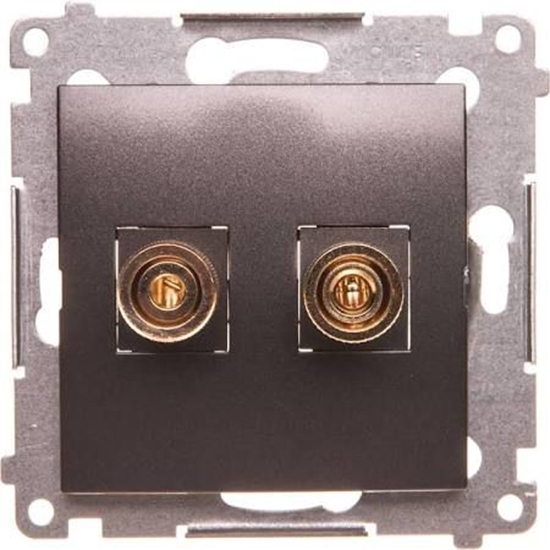 Picture of Kontakt-Simon Simon 54 Premium Gniazdo gonikowe pojedyncze do 6 mm2, antracyt DGL2.01/48 (WMDG-010002-048)