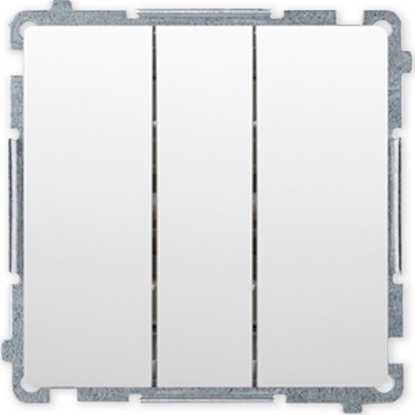 Picture of Kontakt-Simon SIMON BASIC Wycznik cznik potrójny do ramki biay BMW31.01/11