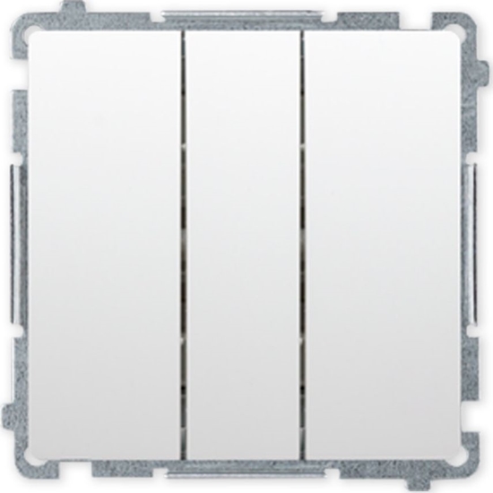 Picture of Kontakt-Simon SIMON BASIC Wycznik cznik potrójny do ramki biay BMW31.01/11