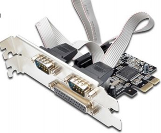 Изображение Kontroler Microcom PCIe 2.0 x1 - 2x RS-232 DB9 + 1x LPT BD25 (MC-PCIE-MCS1P2S)