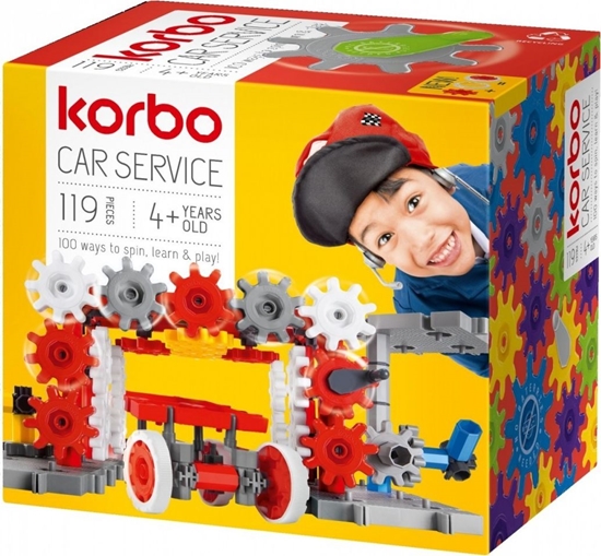 Изображение Korbo Klocki Car service 119 elementów