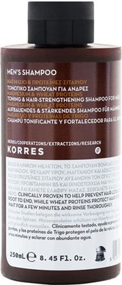 Attēls no Korres Men's Shampoo Toning & Hair-Strengthening tonizujący i wzmacniający szampon do włosów z magnezem i proteinami pszenicy 250ml