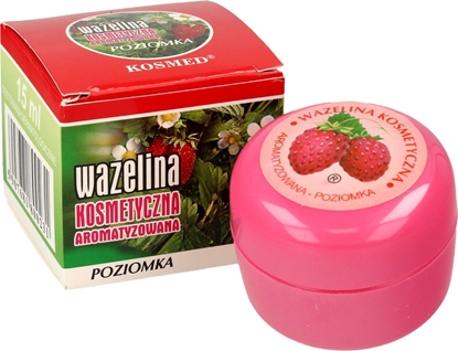 Attēls no Kosmed Wazelina kosmetyczna aromatyzowana - Poziomka 15 ml