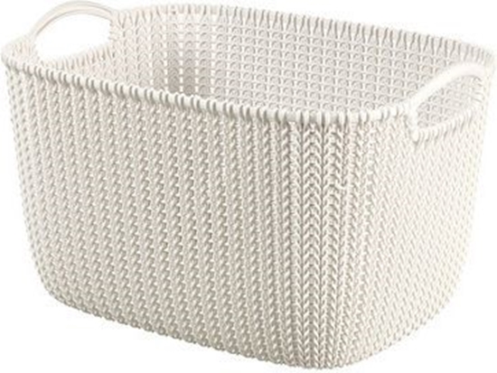 Picture of Kosz na pranie Curver Knit 19L kremowy (50348)