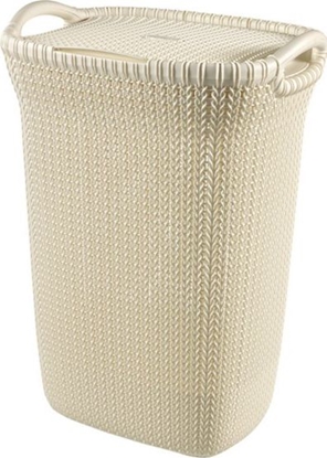 Picture of Kosz na pranie Curver Knit 57L kremowy (228391                         )