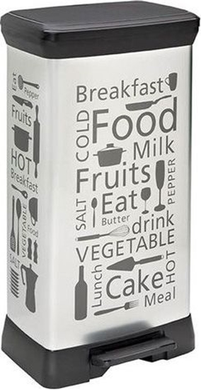 Picture of Kosz na mieci Curver na peda 50L szary (CEN-45916)