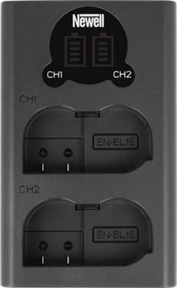 Изображение Ładowarka do aparatu Newell Ładowarka dwukanałowa Newell DL-USB-C do akumulatorów EN-EL15