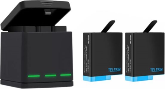 Picture of Telesin 3-slot charger box Telesin for GoPro Hero 8 + 2 batteries (GP-BNC-801)