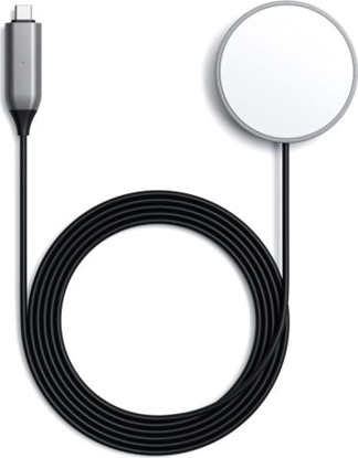 Attēls no Satechi Magnetic Wireless Charging Cable space gray