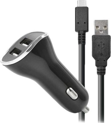 Изображение adowarka SteelPlay STEELPLAY Car Charger with 2 USB Ports 2.6A + 2m Charge Cable Switch