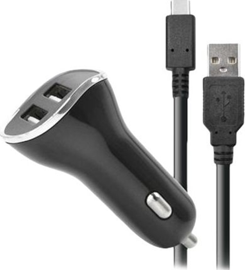 Picture of adowarka SteelPlay STEELPLAY Car Charger with 2 USB Ports 2.6A + 2m Charge Cable Switch