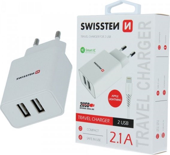Picture of adowarka Swissten 2x USB-A 2.1 A (52451)
