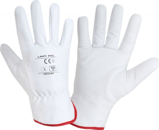 Picture of Lahti Pro Rkawice ocieplane ze skóry koziej biae 8" (L251408P)