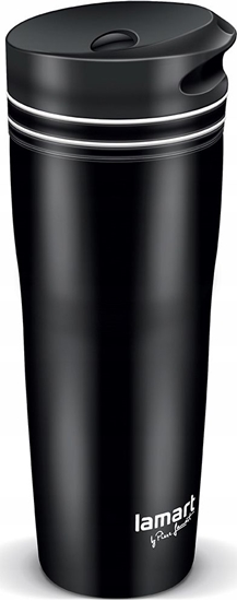 Picture of Lamart Kubek termiczny 360ml czarny/biay Manq (LT4049)
