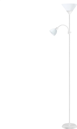 Attēls no Lampa podogowa Platinet PLATINET FLOOR LAMP E27+E14 WHITE [45177]