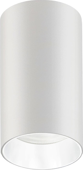 Изображение Lampa sufitowa Maclean Oprawa natynkowa / tuba Maclean, punktowa, okrga, aluminiowa, GU10, 55x100mm, kolor biay/zoty, MCE458 W/G