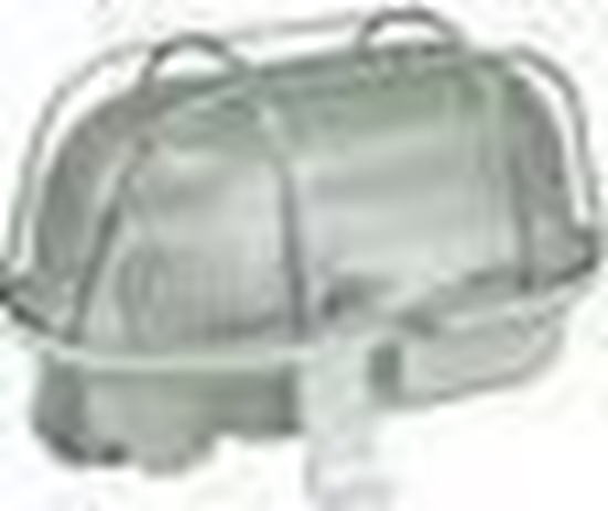 Изображение Lampa sufitowa Pawbol Oprawa kanaowa OWAL 60W E27 z siatk metalow IP44 biaa D.3166