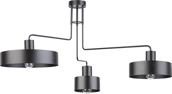 Изображение Lampa sufitowa Sigma Czarna lampa podsufitowa do salonu Sigma Vasco 31553