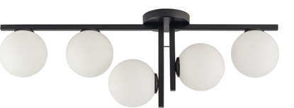 Изображение Lampa sufitowa Sigma Lampa sufitowa LED Ready czarna do sypialni Sigma ANDY 33287