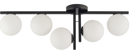 Изображение Lampa sufitowa Sigma Lampa sufitowa LED Ready czarna do sypialni Sigma ANDY 33287