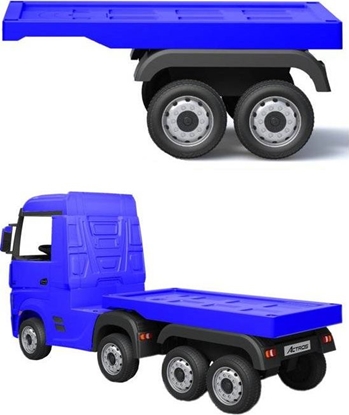 Picture of Lean Cars Naczepa do pojazdu na akumulator HL358 Mercedes Actros niebieska