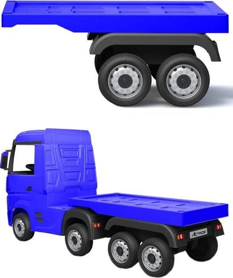 Picture of Lean Cars Naczepa do pojazdu na akumulator HL358 Mercedes Actros niebieska