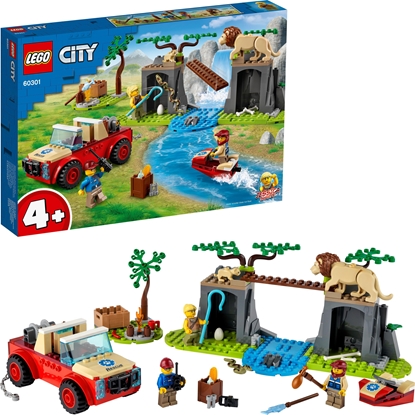 Attēls no LEGO City Terenówka ratowników dzikich zwierząt (60301)