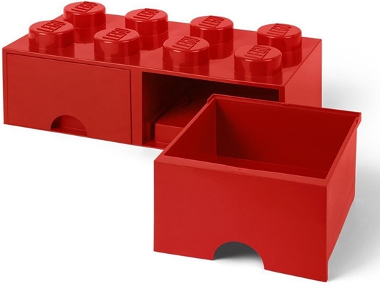 Изображение LEGO Room Copenhagen Brick Drawer 8 pojemnik czerwony (RC40061730)