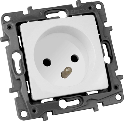 Picture of Legrand Gniazdo pojedyncze z/u 16 A 250 V z przesonami biae (764527)