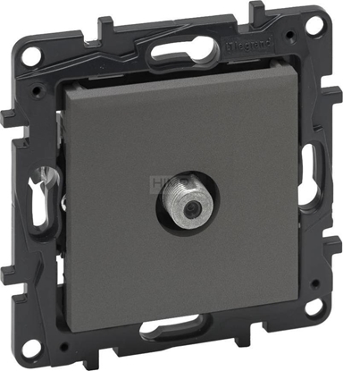 Изображение Legrand Gniazdo antenowe Legrand Niloe Step 863475 TV typu F pojedyncze kocowe gniazda stalowe