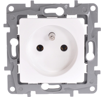 Picture of Legrand Gniazdo pojedyncze Niole 2P+Z biae (764540)