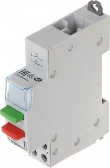 Picture of Legrand CZNIK PRZYCISKOWY PODWÓJNY MONOSTABILNY LE-412916 1X NO + 1X NC 20 A LEGRAND