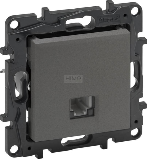 Picture of Legrand Gniazdo telefoniczne Legrand Niloe Step 863455 pojedyncze RJ11 stalowe