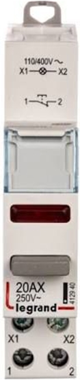 Picture of Legrand Przycisk moduowy 20A 1R z lampk LED 110/400V czerwon LP472 (412940)