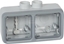 Picture of Legrand Puszka natynkowa Legrand Plexo55 069678 podwójna pozioma szara