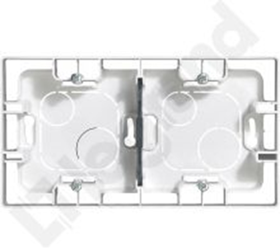 Picture of Legrand Puszka osprzt natynkowe 4 x 4mm2 159.5mm 88.5 x 40mm IP44 biay podwójna biaa (664799)