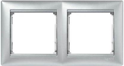 Picture of Legrand Ramka podwójna Valena pozioma aluminium (770152)