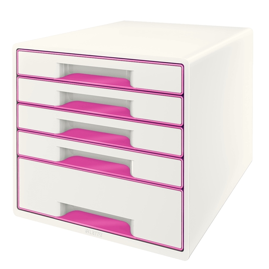 Picture of Leitz 52142023 file storage box Polystyrene Pink, White