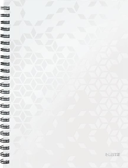 Picture of Leitz Koonotatnik w kratk A4 PP Leitz WOW, biay 46380001