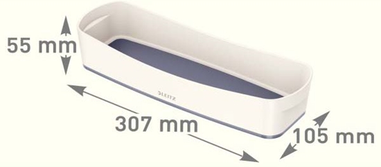 Picture of Leitz MyBox Storage tray Rectangular ABS synthetics Grey, White