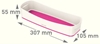Picture of Leitz MyBox Storage tray Rectangular ABS synthetics Pink, White