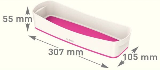 Picture of Leitz MyBox Storage tray Rectangular ABS synthetics Pink, White