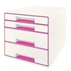 Picture of Leitz WOW Cube file storage box Polystyrol Pink, White