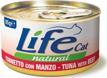 Picture of Life Pet Care LIFE CAT pusz.85g TUNA + BEEF /24