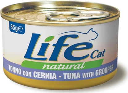 Изображение Life Pet Care LIFE CAT pusz.85g TUNA + GROUPER GRANIK/24