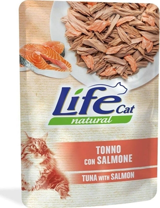 Picture of Life Pet Care LIFE CAT sasz.70g TUNA + SALMON /30