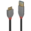 Picture of Lindy 0,5m USB 3.2 Type A to Micro-B Cable, Anthra Line